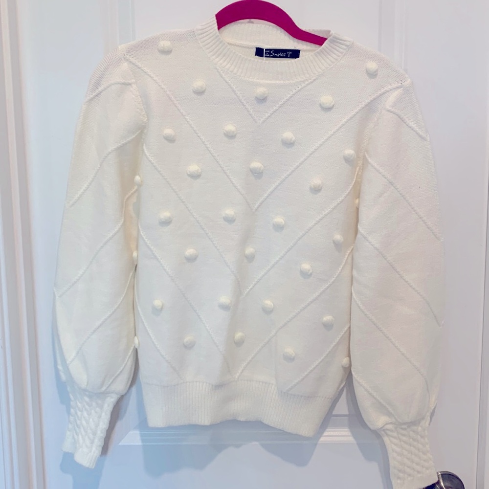 Simplee Pom Pom sweater
